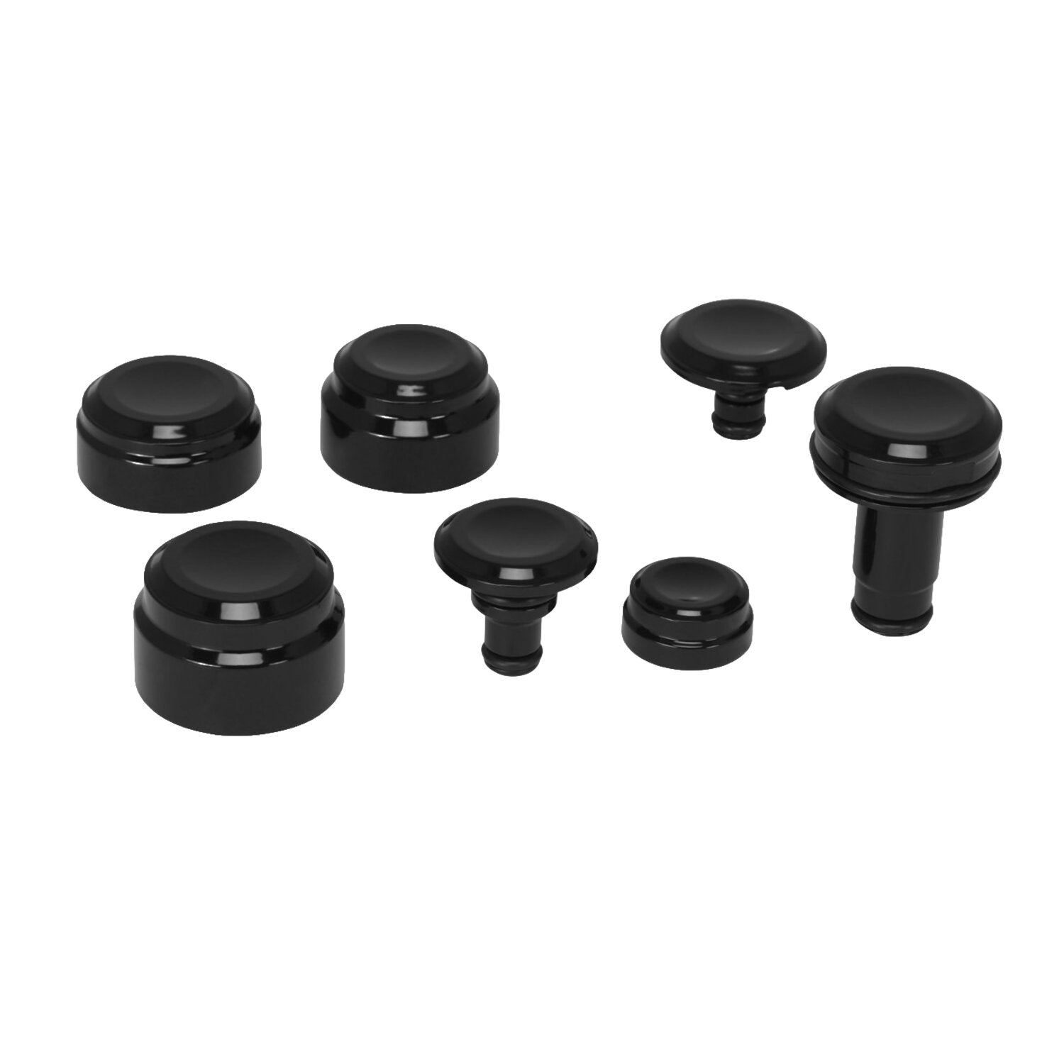 Rick's Motorcycles Softail axle cover kit complete - Smooth