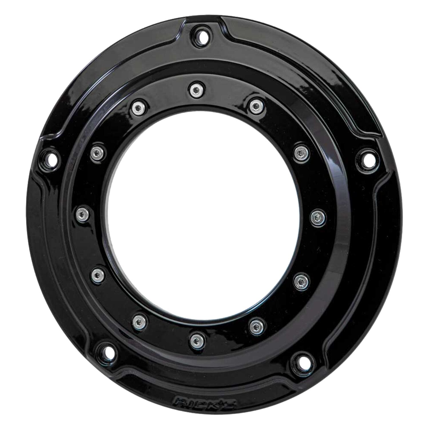 Rick's Motorcycles derby cover 'Porthole' - Gloss black