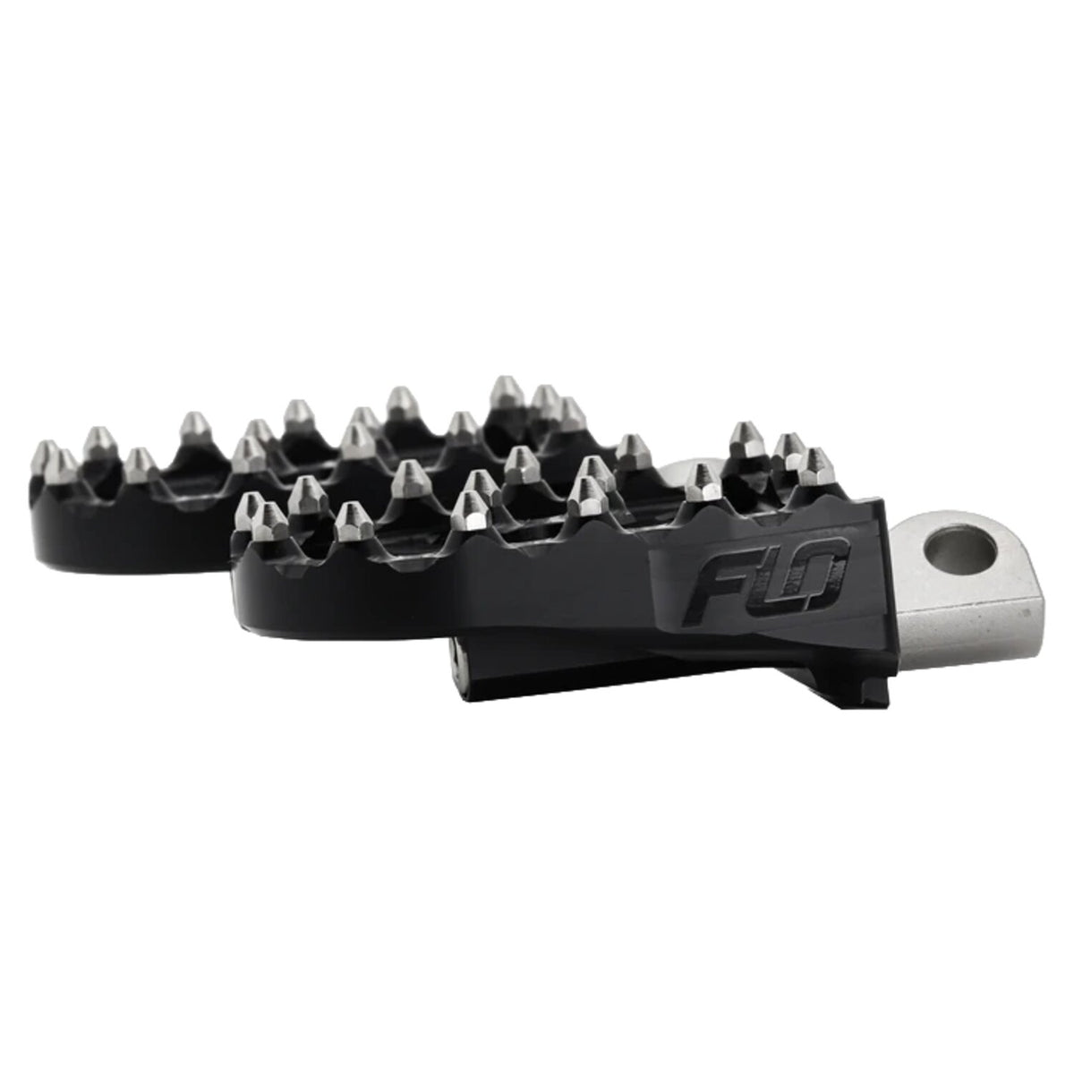 Flo Motorsports V2 MX foot peg set - Black