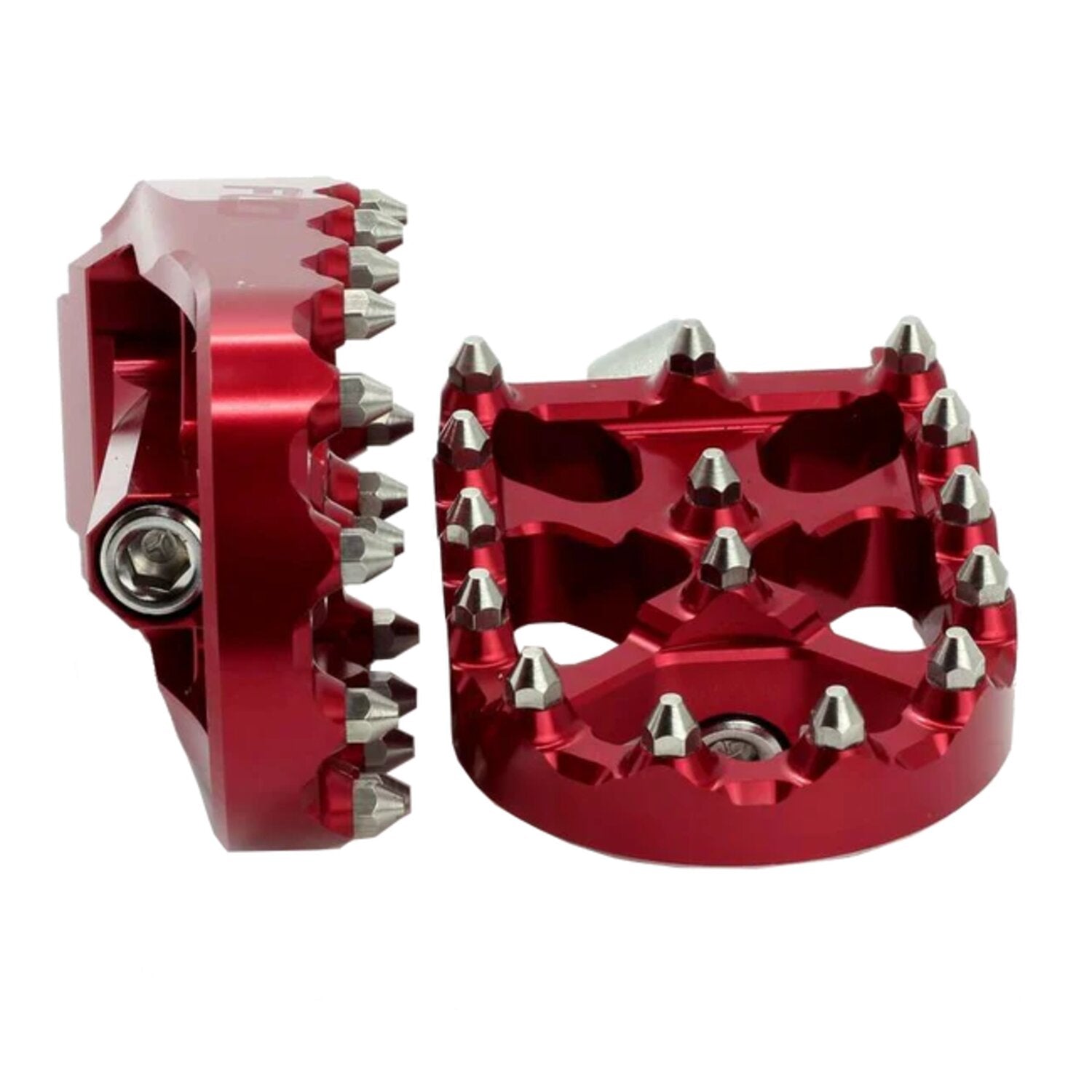 Flo Motorsports V2 MX foot peg set - Red