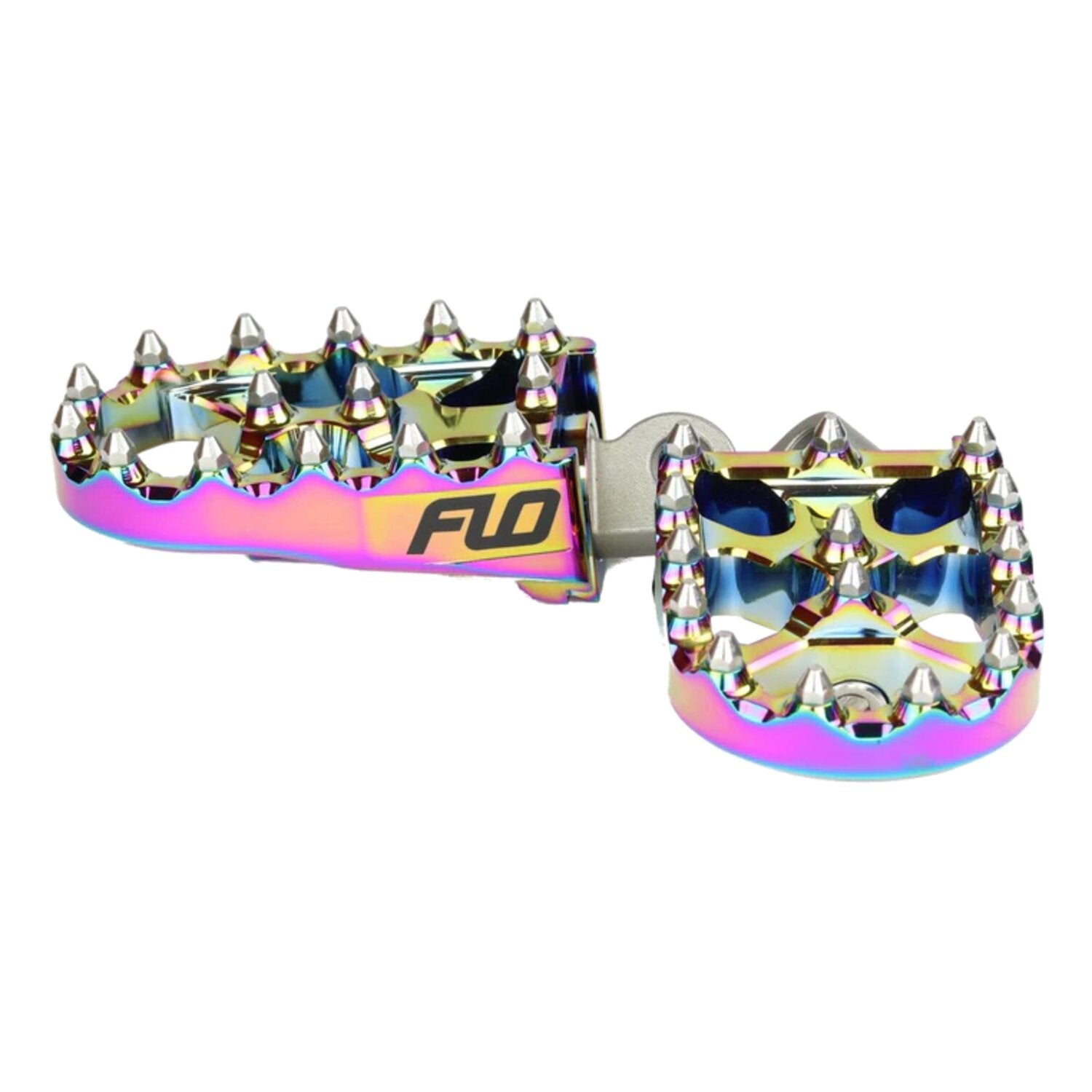 Flo Motorsports V2 MX foot peg set - Jet Fuel