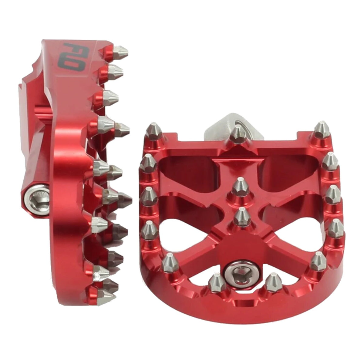 Flo Motorsports V3 MX foot peg set - Red