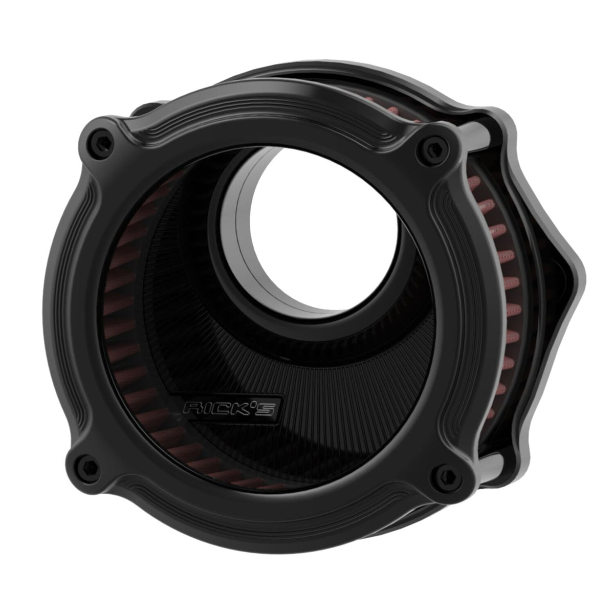 Rick's Motorcycles Rick's 'Good Guys 3 Porthole' air cleaner assembly - Black