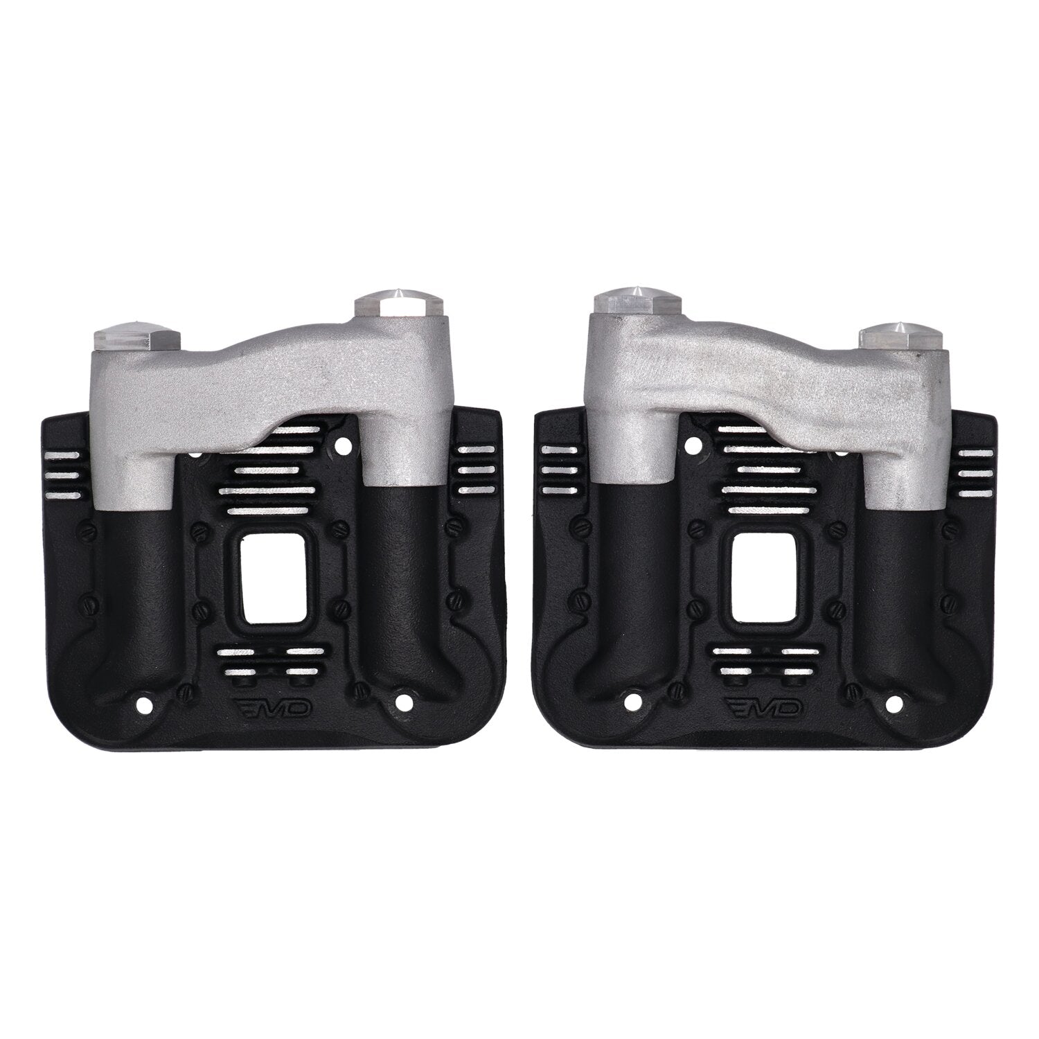 EMD 'Knucklehead style' rocker cover set - Black cut