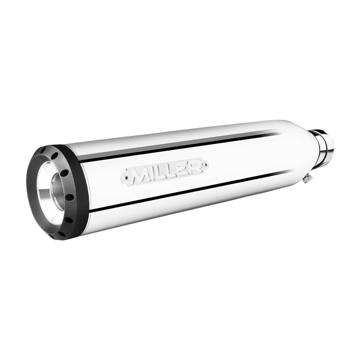 Miller Exhaust Miller Liberty Slip-On polished End cap Standard black