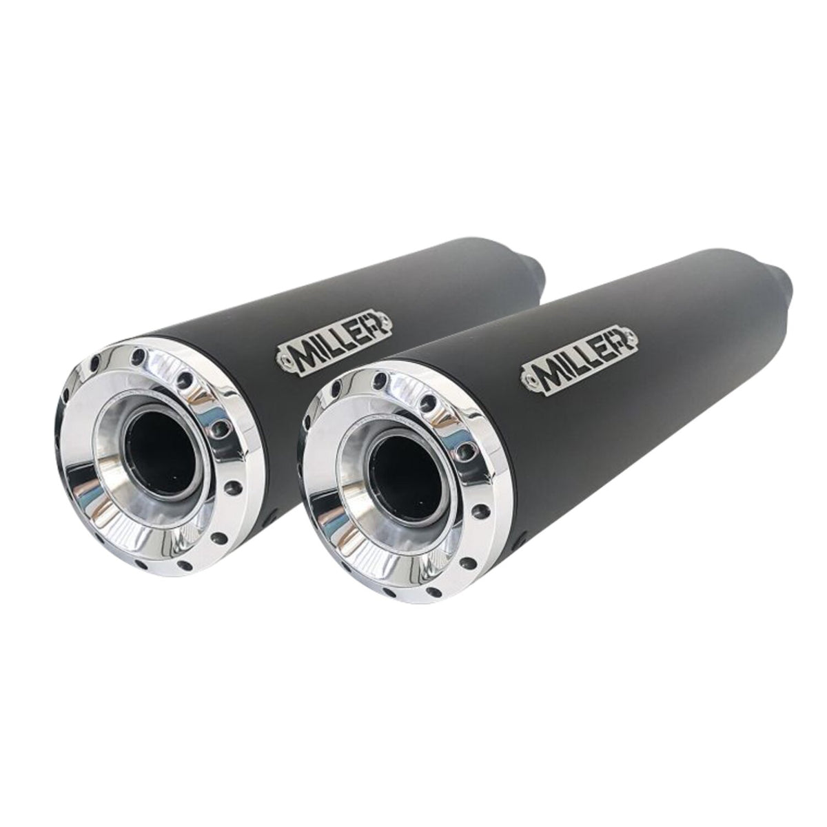Miller Exhaust Miller Destiny Slip-Ons black End cap Standard polished