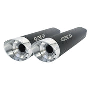 Miller Exhaust Miller Destiny Slip-Ons black End cap SlashCut polished