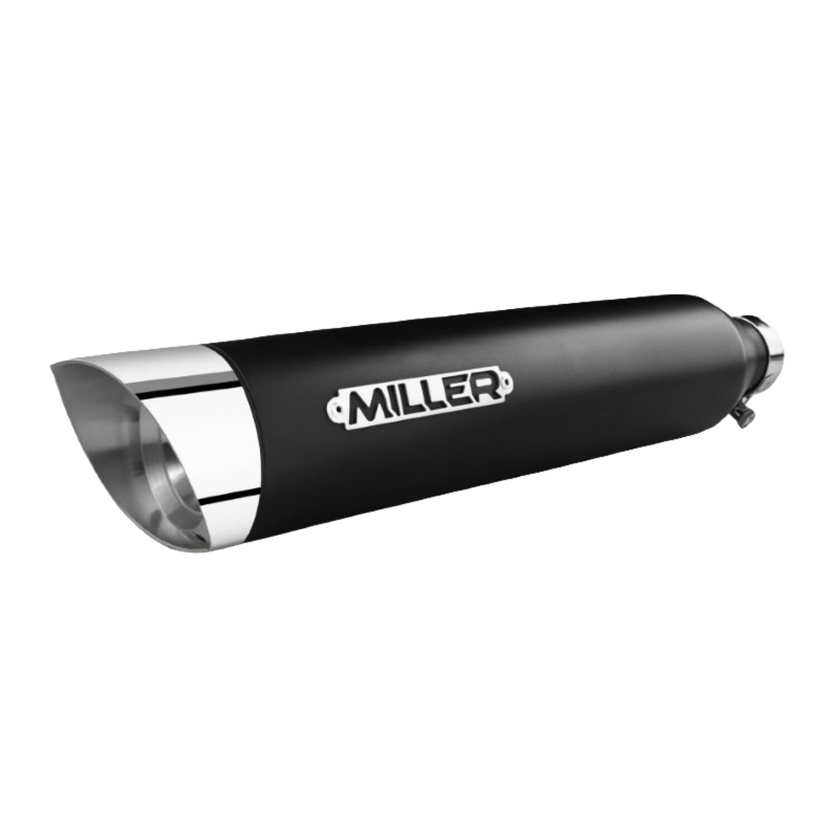 Miller Exhaust Miller Liberty Slip-On black End cap SlashCut polished
