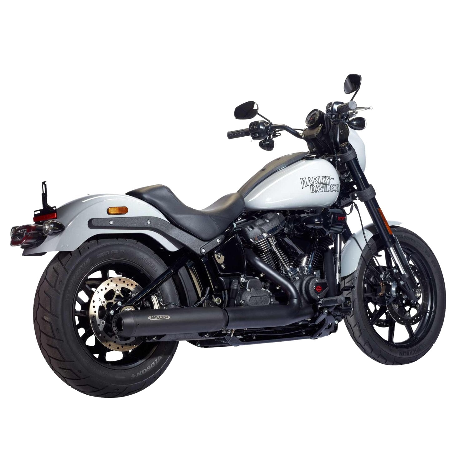 Miller Exhaust Miller Liberty Slip-On black End cap Tapered black