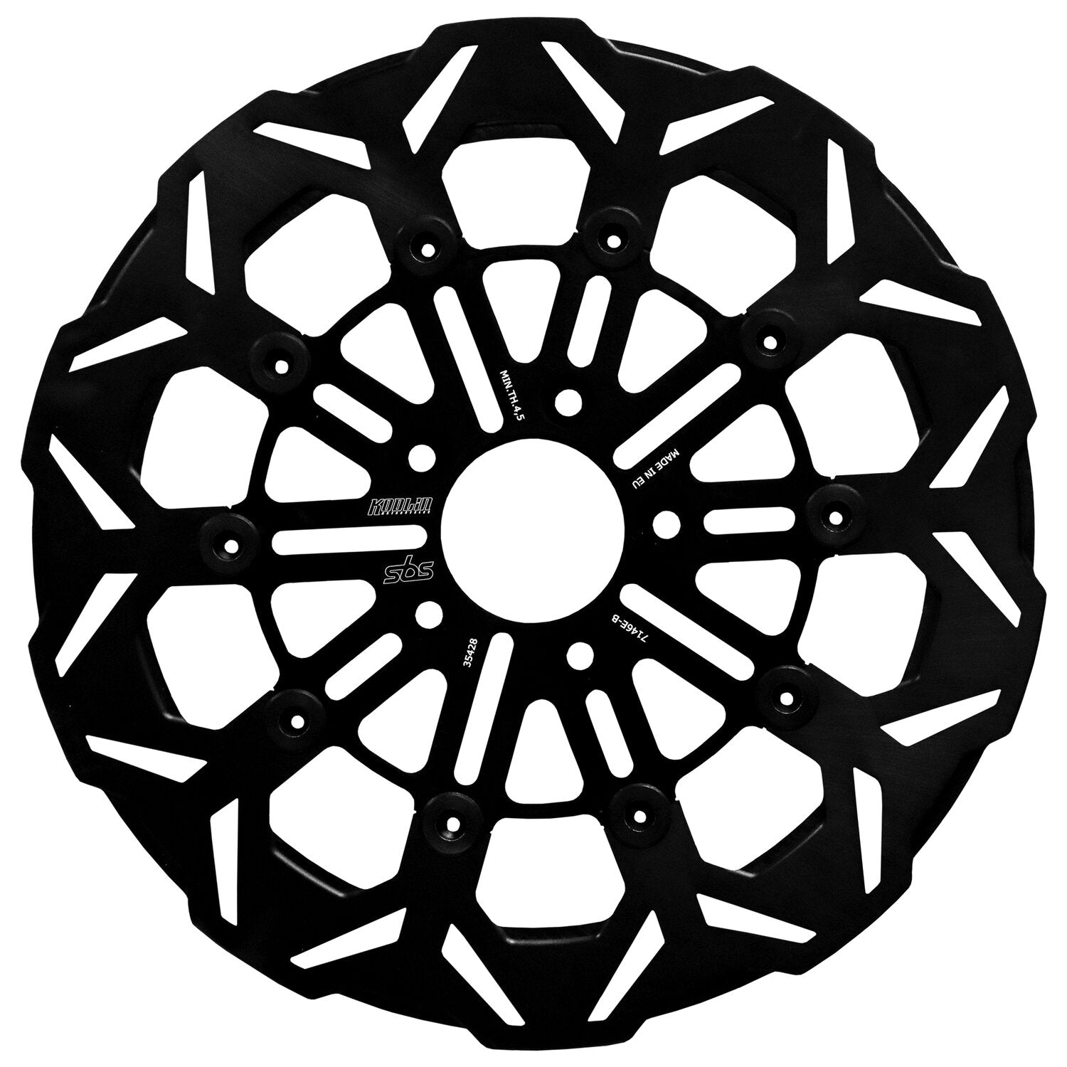 Kodlin by SBS 'V-Design' brake rotor front L/R - Black