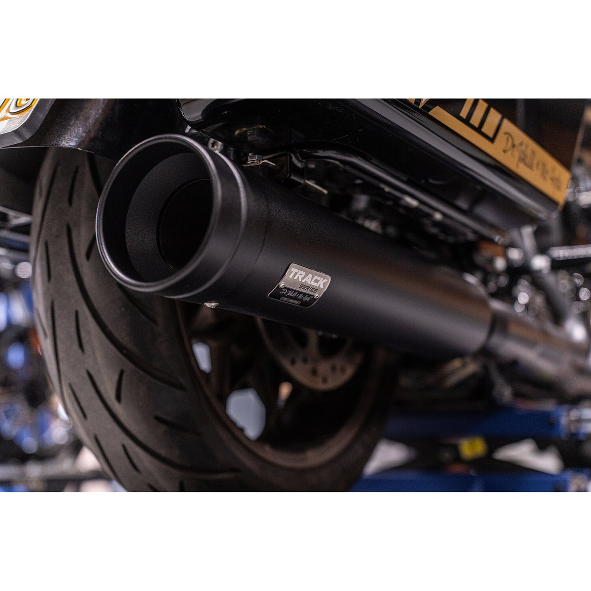 Track Series 2-1 slip-on muffler - Black - Big Shot