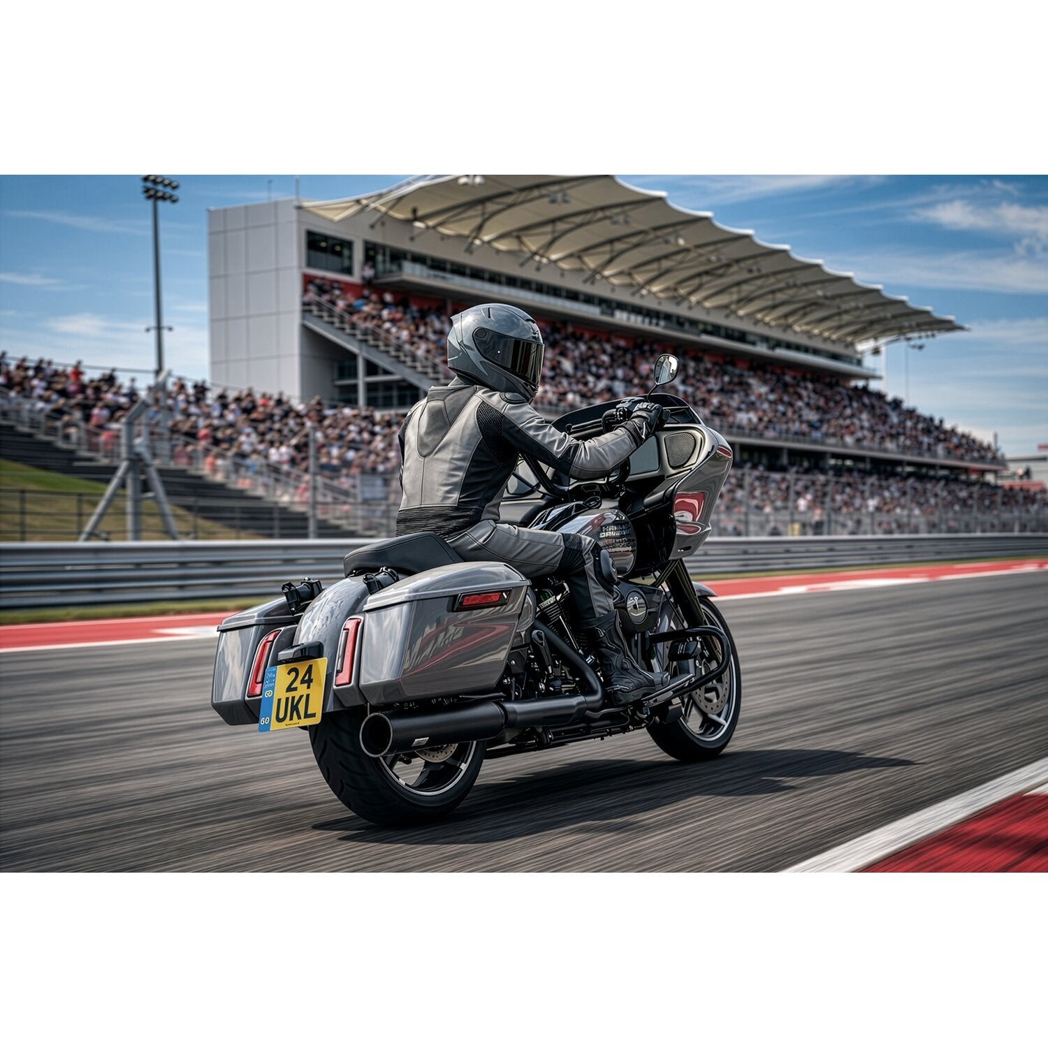 Track Series 2-1 slip-on muffler - Black - Big Shot