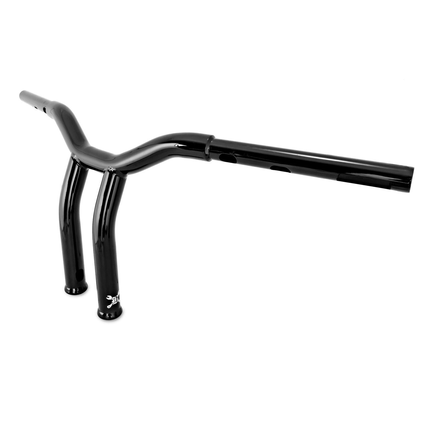 Burly Dominator raked 1-1/4" T-bar 10" rise - Gloss black