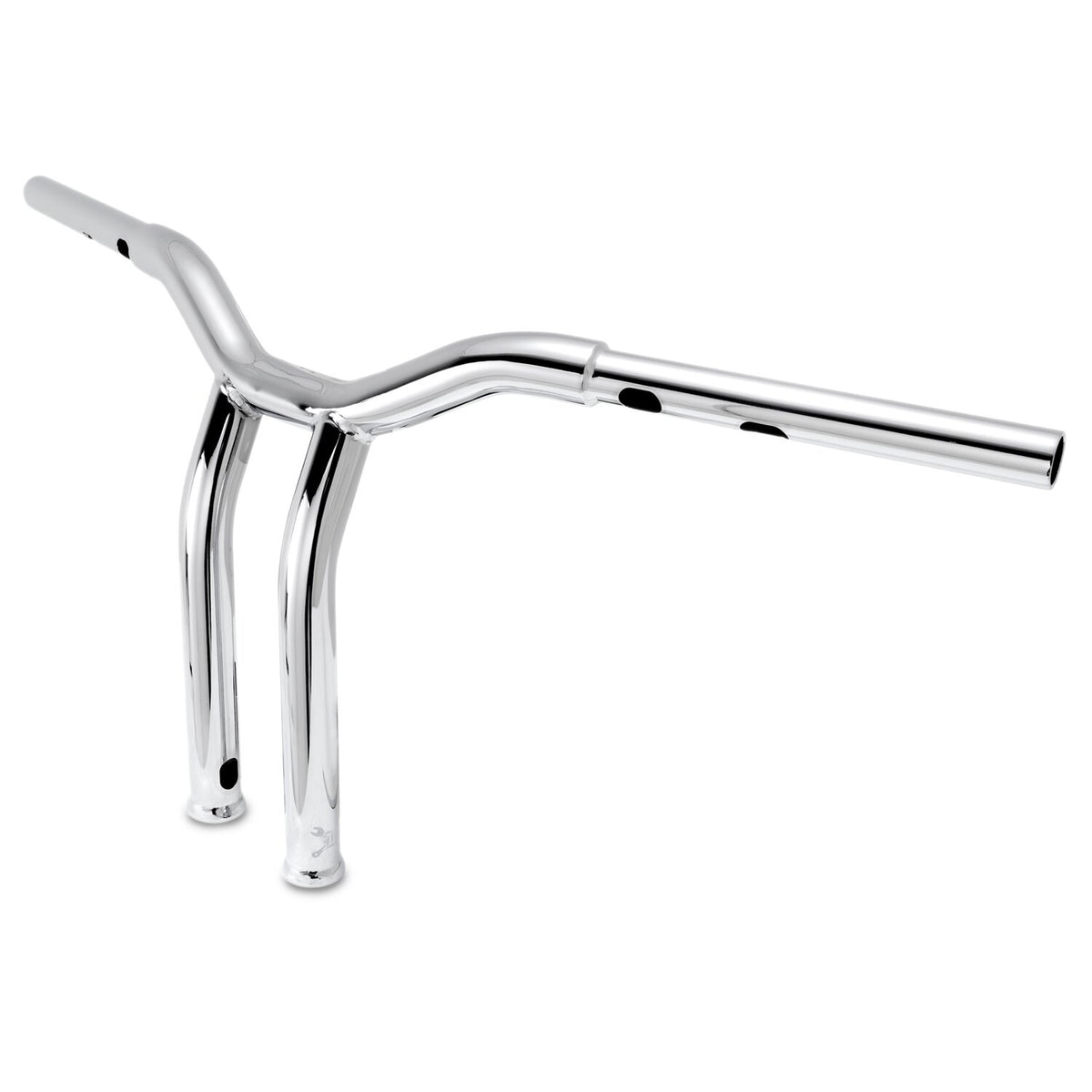 Burly Dominator raked 1-1/4" T-bar 12" rise - Chrome