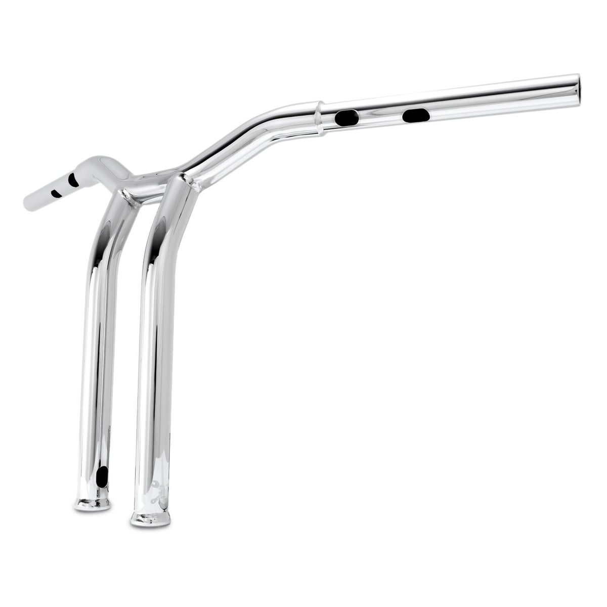 Burly Dominator raked 1-1/4" T-bar 14" rise - Chrome