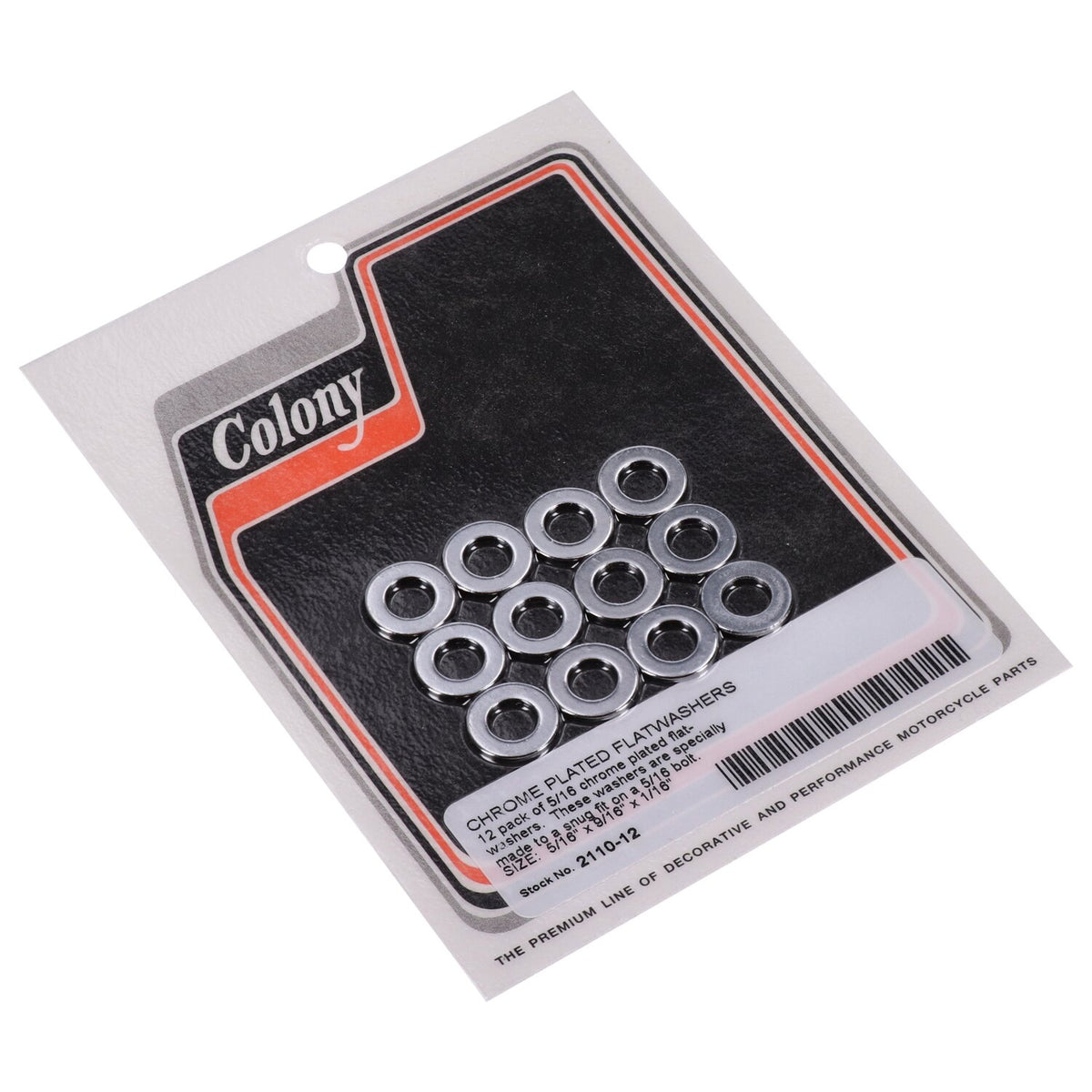 Colony Flatwashers 5/16" Chrome plated