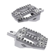 Kraus EXO foot peg set - Machined SS top / Machined alu base