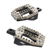 Kraus EXO foot peg set - Gold stainless top / Black alu base
