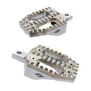 Kraus EXO foot peg peg set - Gold SS top / Machined alu base