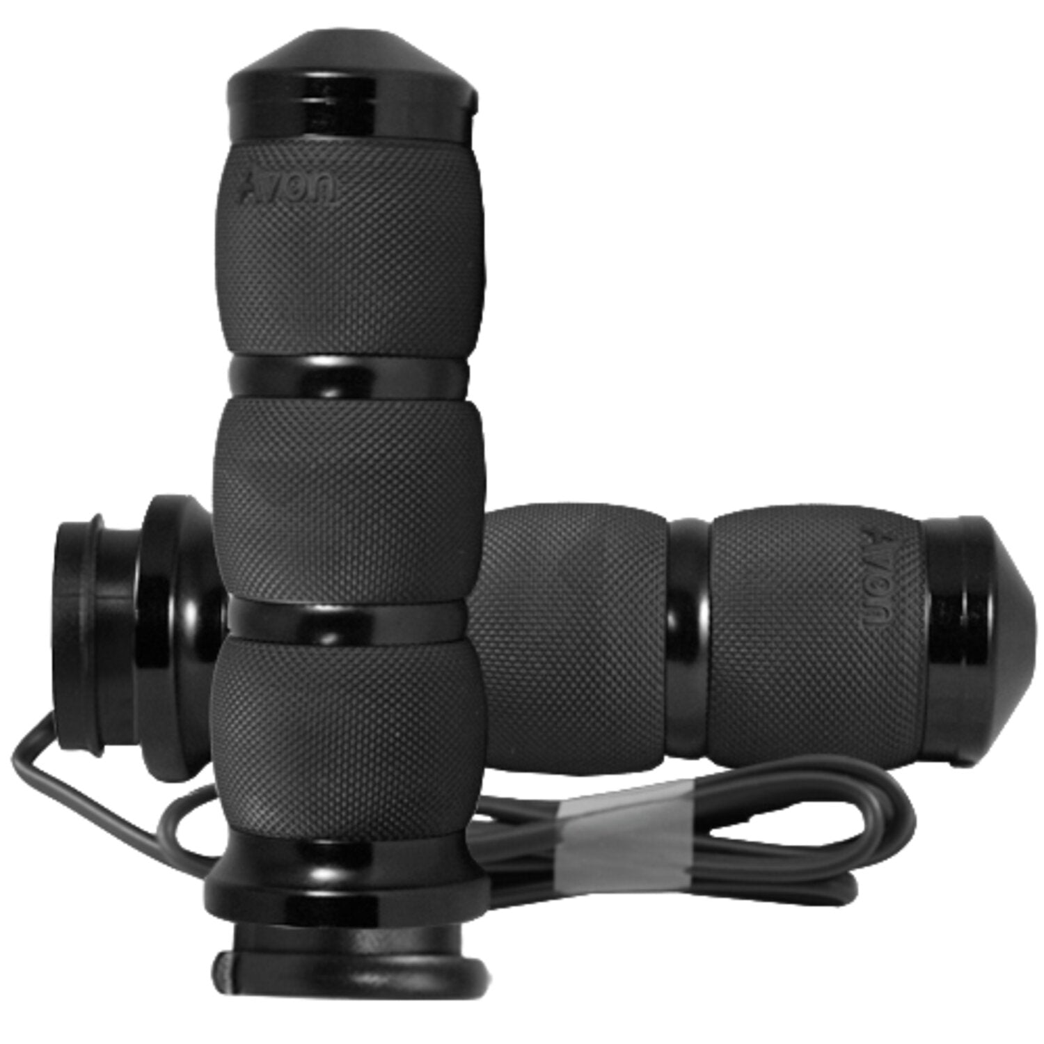 Avon Grips Avon Heated Air Cushion Grips Black Anodized e- Throttle