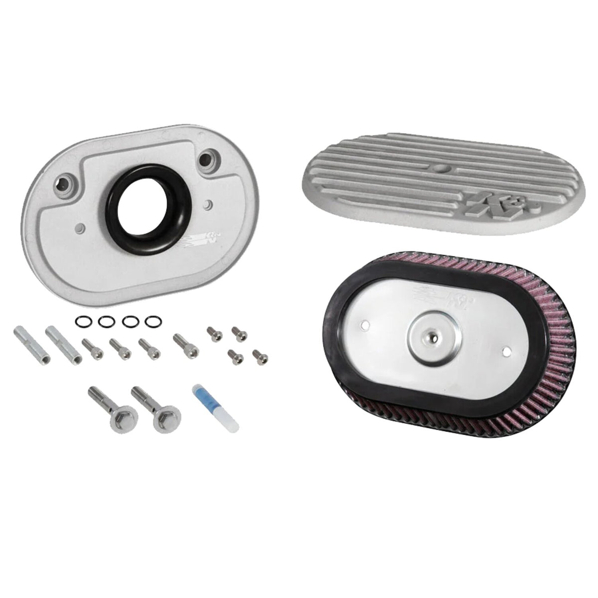 K&N M8 'Street Metal' air cleaner assembly
