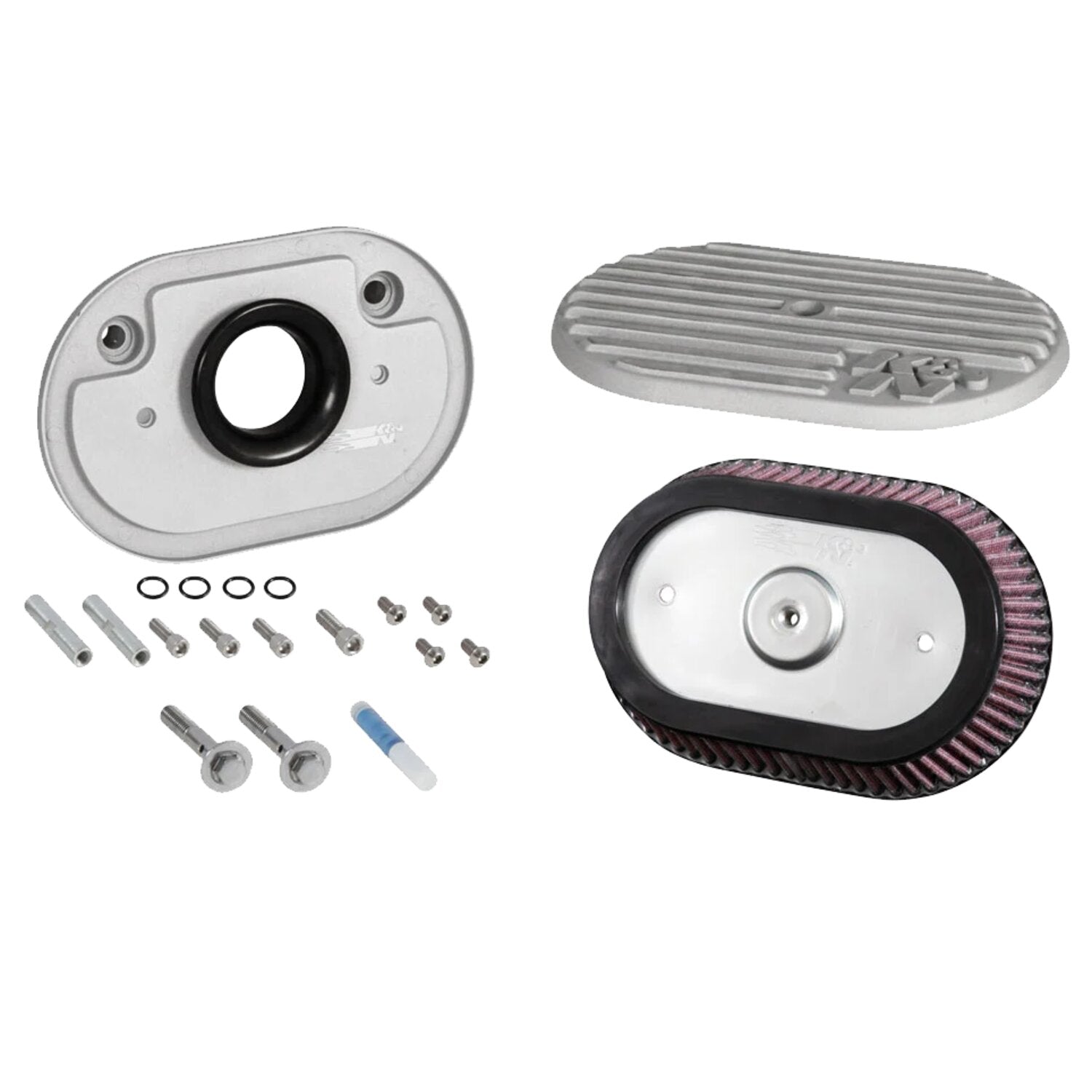 K&N M8 'Street Metal' air cleaner assembly