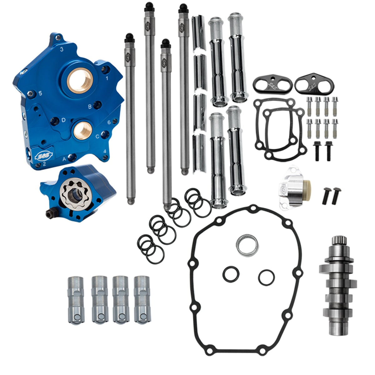 S&S M8 chain drive HPT542 camshaft kit - Water Cooled - Chr
