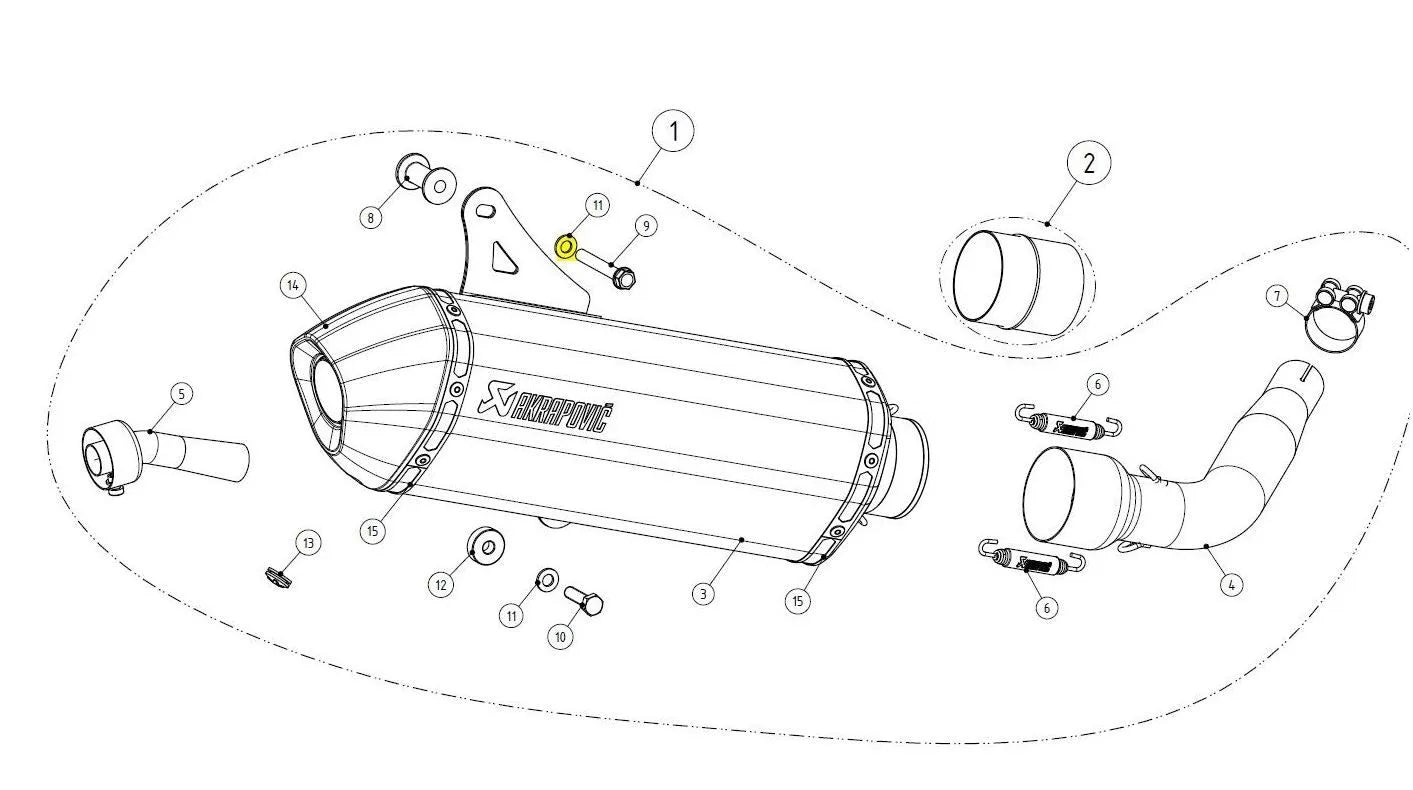 Akrapovic Ersättningsbricka