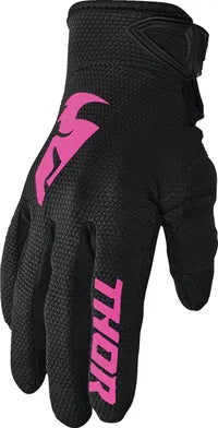 Thor Women's Sector Gloves - Black/Pink