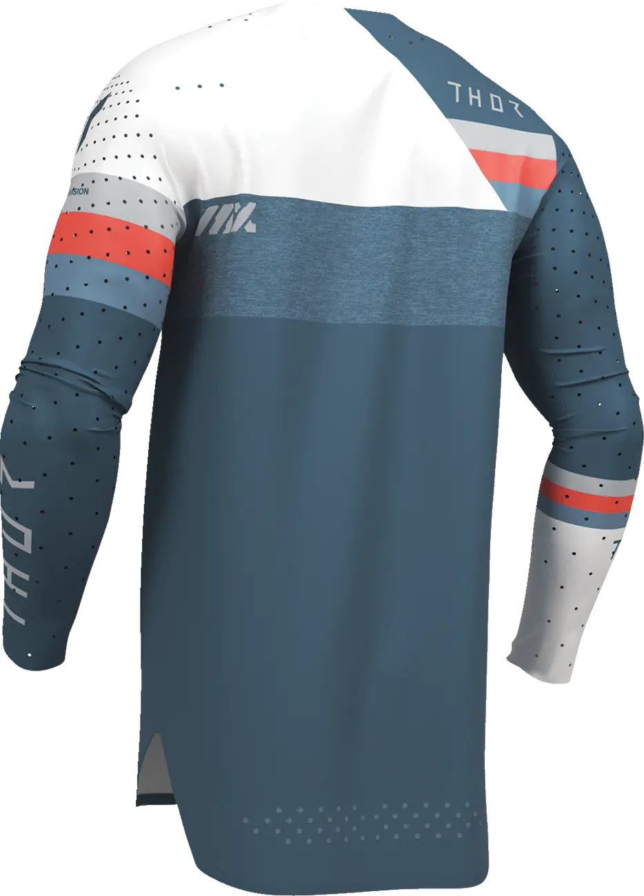 Thor Sportmode League Jersey - Blue/Red/White/Light Gray