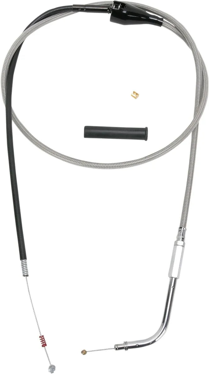 Drag Specialties Stainless Braided Idle Cable