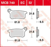 Trw Ec Series Keramiska Bromsbelägg