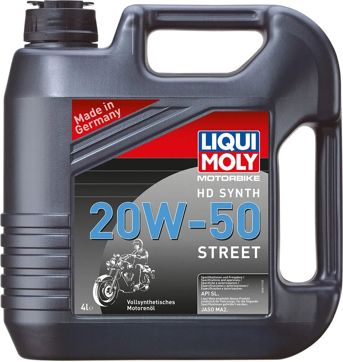 Liqui Moly 20w-50 Street Motor Oil For 4-stroke Engines 4 liter