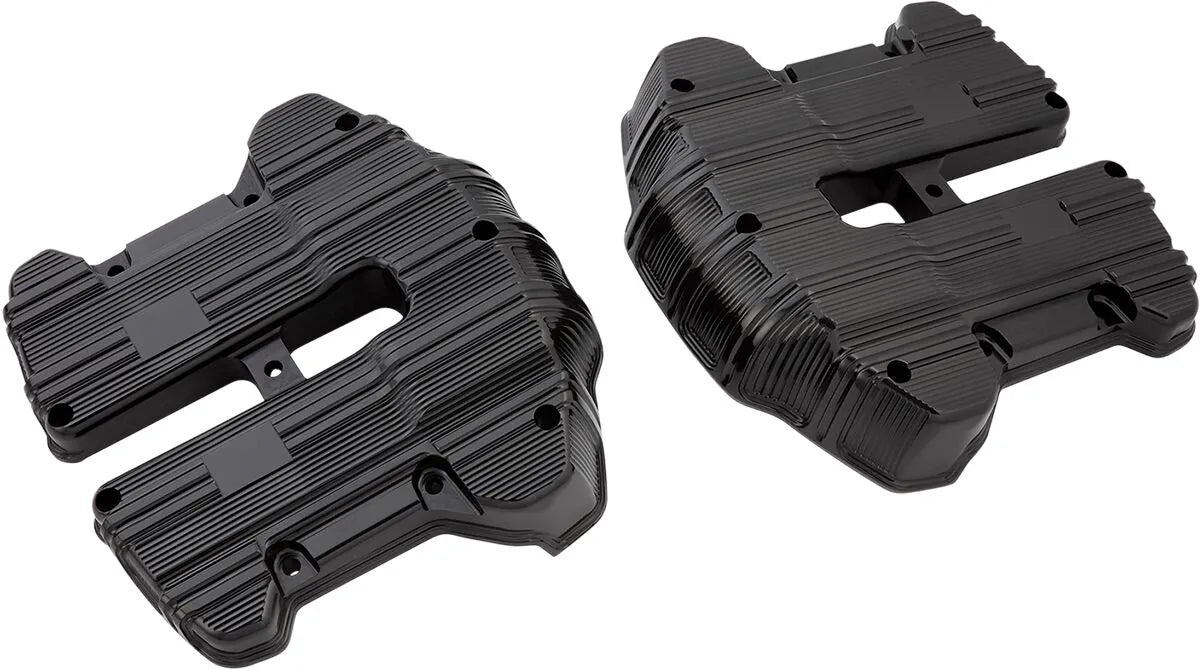Arlen Ness 10 Gauge Rocker Box Top Covers - Black