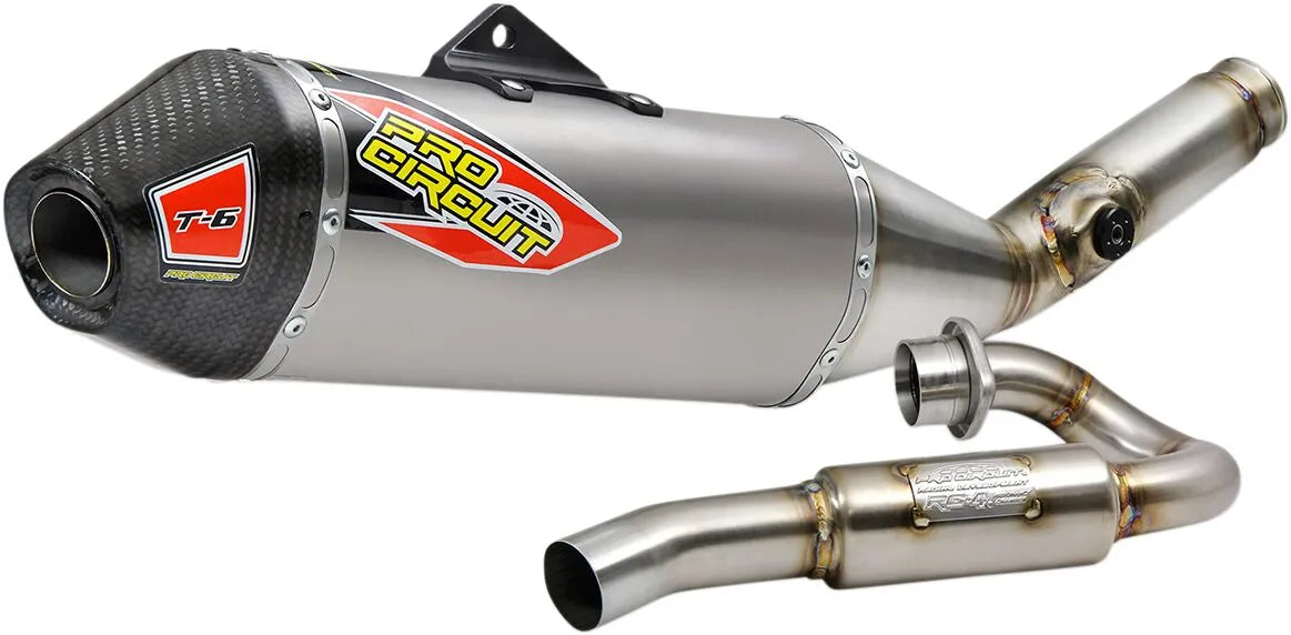 Pro Circuit T-6 Euro Avgassystem Ss/ti/cf Komplett System