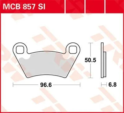 Trw Si Series Sintered Off-road Bromsbelägg - Fram & Bak