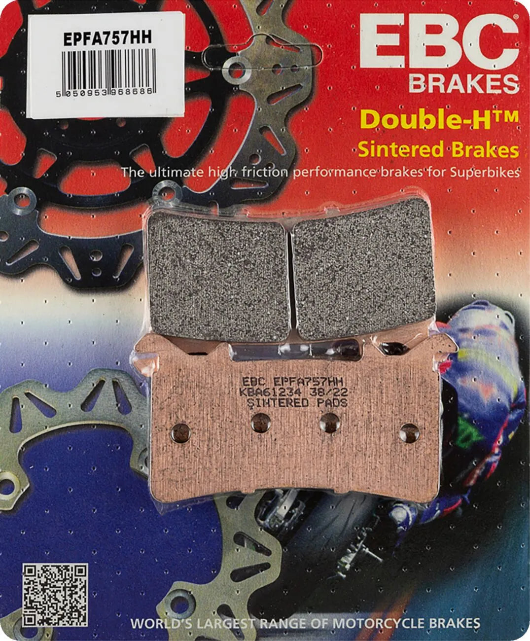 Ebc Epfa Series Extreme Pro Sintered Brake Pads - Front