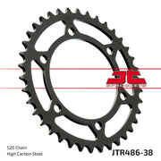 Jt Sprockets Steel Rear Sprocket - 520, 38t