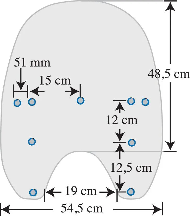 Memphis Shades Spoiler Windshield - 6.5" Smoke