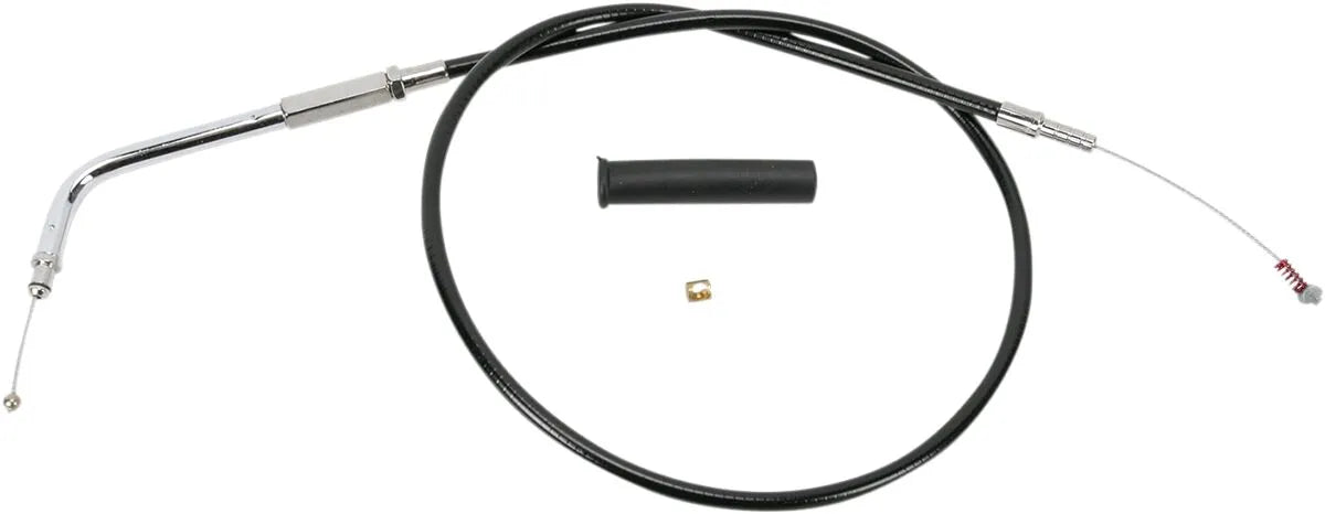 Drag Specialties Black Vinyl Idle Cable for Mikuni