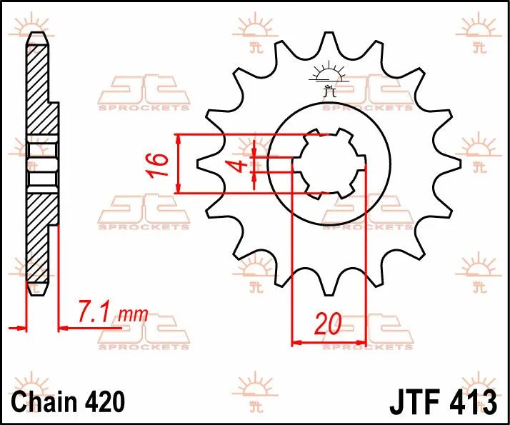 Jt Sprockets Front Sprocket 12 Tooth