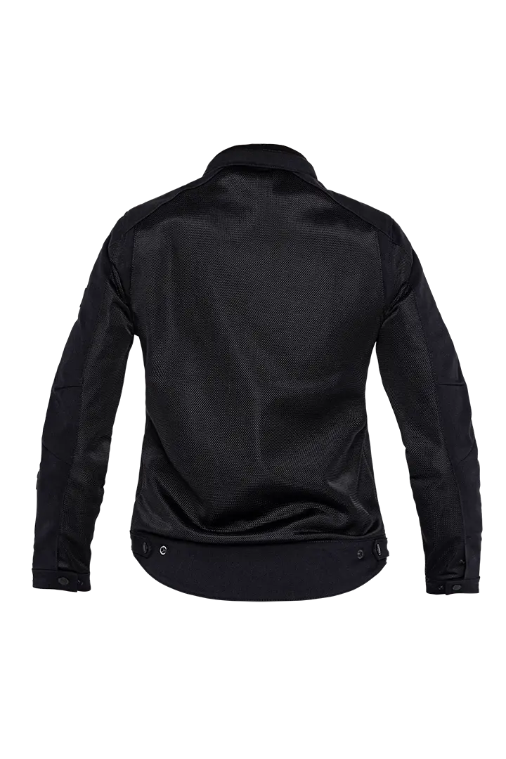 John Doe Women's Aero Mesh Jacket Foreet Sport Riding - Black