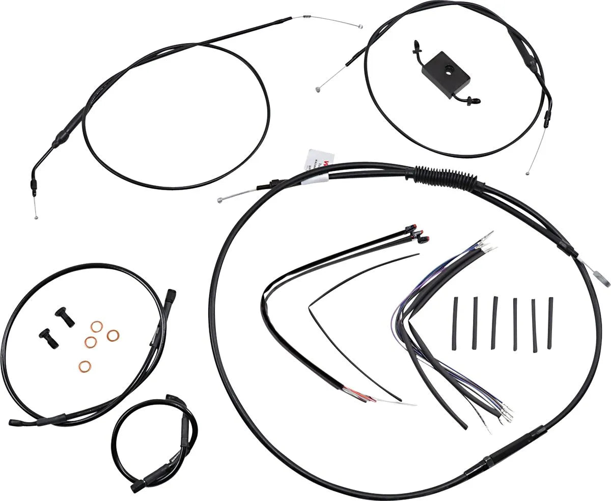 Burly Brand Extended Cable and Brake Line Kit for Sportster ABS