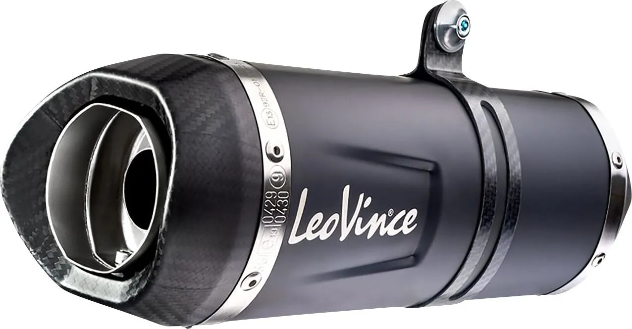 Leovince Lv One Evo Black Komplett Avgassystem - ECE Väglaglig