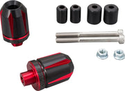 Daytona Scratch Handlebar End - Black/red Anodized