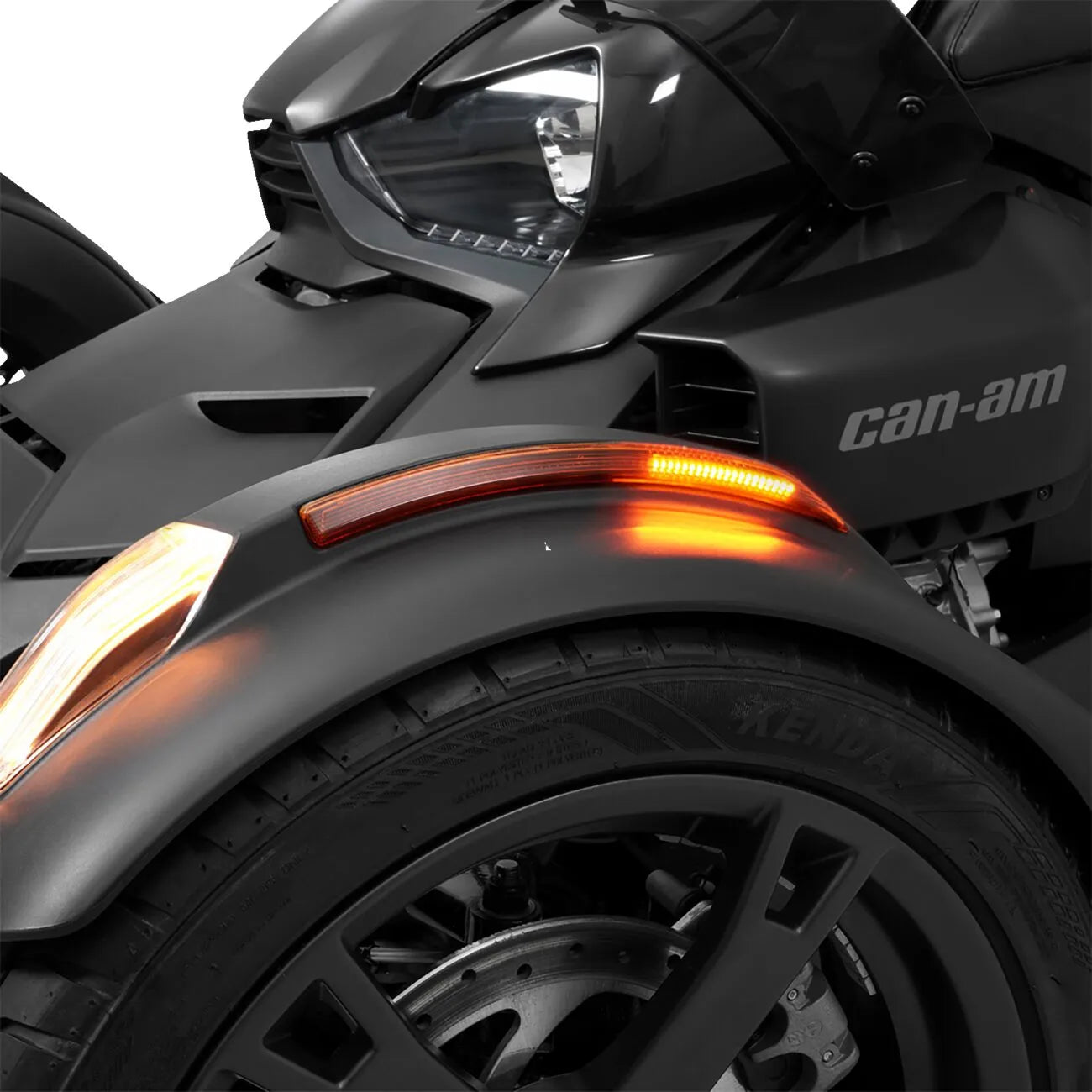 Show Chrome Slayer Front Fender Led Light