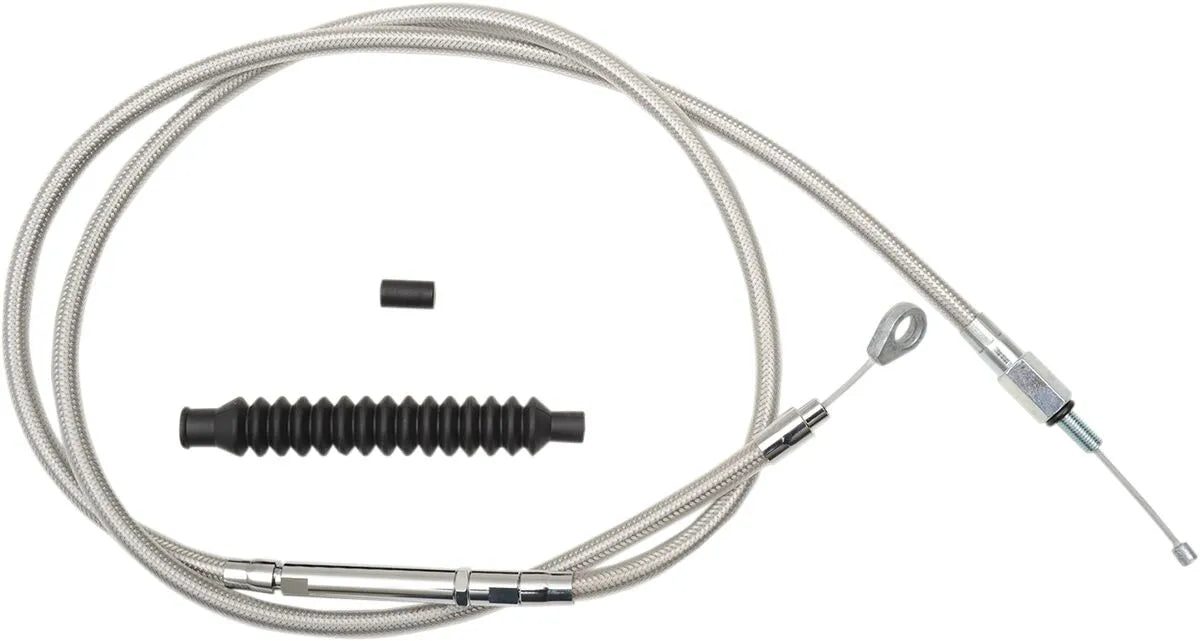 La Choppers Stainless Steel Braided Clutch Cable for Ape Hanger