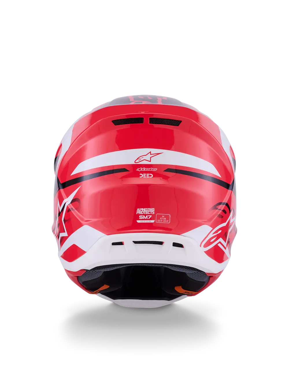 Alpinestars S-m7 Deed Helmet - Mx, Off-road - Red/black/white
