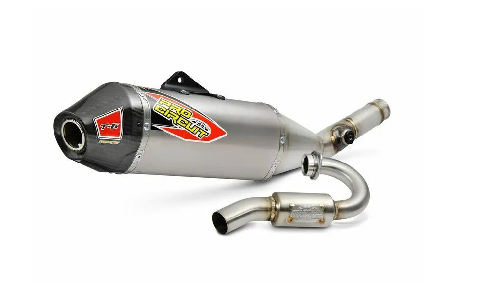 Pro Circuit T-6 Euro Avgassystem - Ss/ti/cf Komplett System