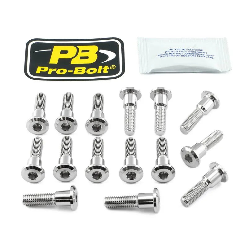 Pro Bolt Rostfritt Stål Broms bromsskiver Monteringsbult Kit